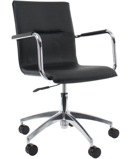 Pauw - Design Bureaustoel - Zwart - Echt Leder