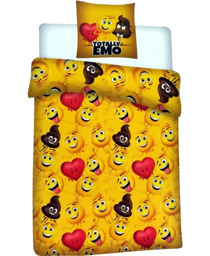Emoji Movie - Totally Emo - Dekbedovertrek - Eenpersoons - 140 x 200 cm