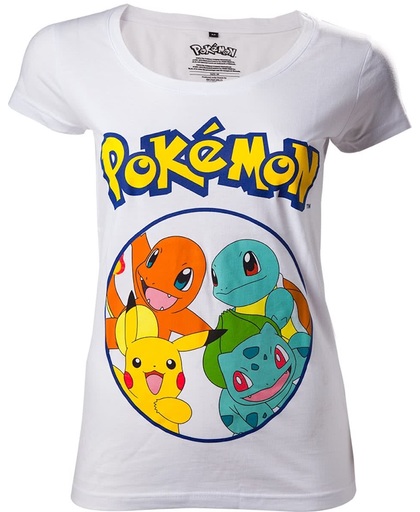 Pokemon - Pokemons in circle womens t-shirt - XL