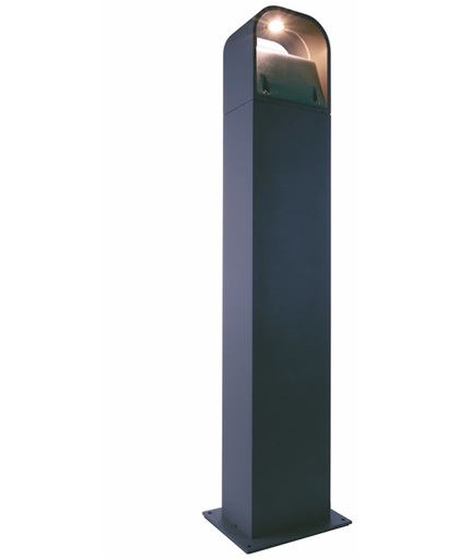 Zoomoi Monta tuinverlichting staand sokkellamp - antraciet -  led - 6 w - vierkant - 70 cm hoog - staande tuinlampen