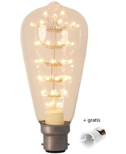 Calex rustikalamp LED pearl 2W (vevangt 20W) bajonetfitting B22d