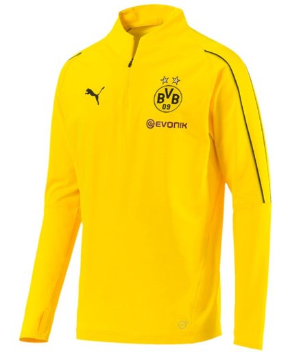 PUMA BVB 1/4 Training Top with Sponsor Logo Trainingsjas Heren - Cyber Yellow