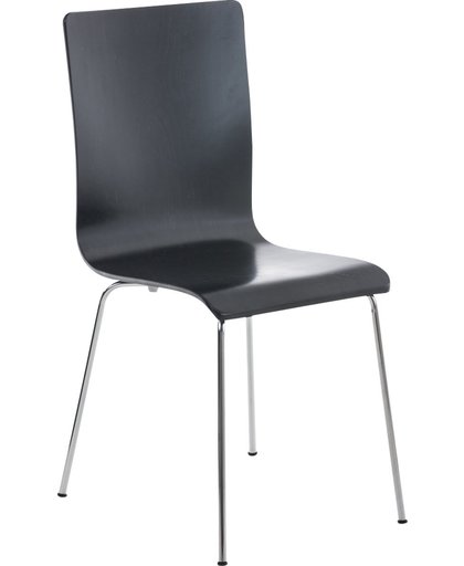 Clp Bezoekersstoel, keukenstoel, conferentiestoel, wachtkamerstoel PEPE - zwart
