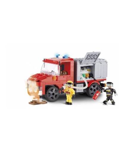 Cobi brandweerwagen bouwstenen set
