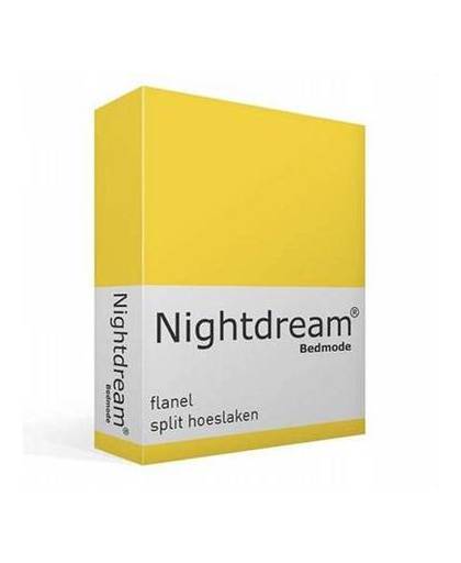 Nightdream flanel split hoeslaken - lits-jumeaux (200x200 cm)
