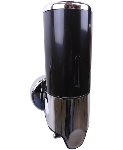 WillieJan Zeep Dispenser - Zwart met Chroom - 400 ml - Roestvrij ABS - Muurbevestiging