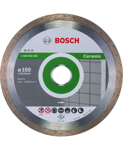 Bosch - Diamantdoorslijpschijf Standard for Ceramic 150 x 22,23 x 1,6 x 7 mm