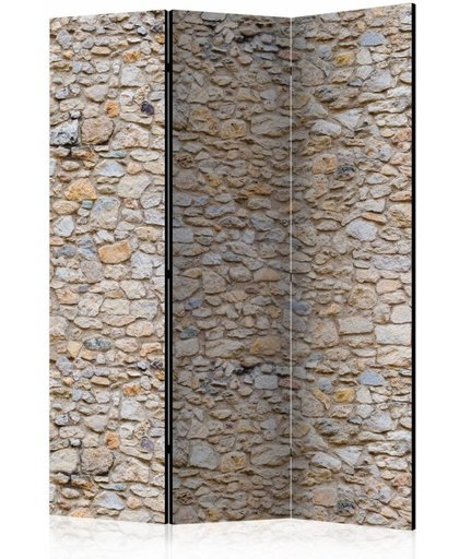 Vouwscherm - Stenen muur 135x172cm
