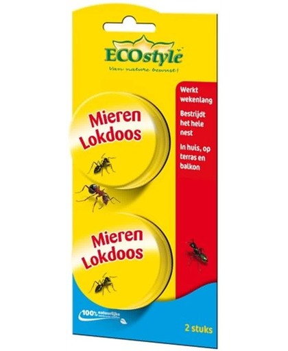 ECOstyle MierenLokdoos - tegen mieren - 2 stuks
