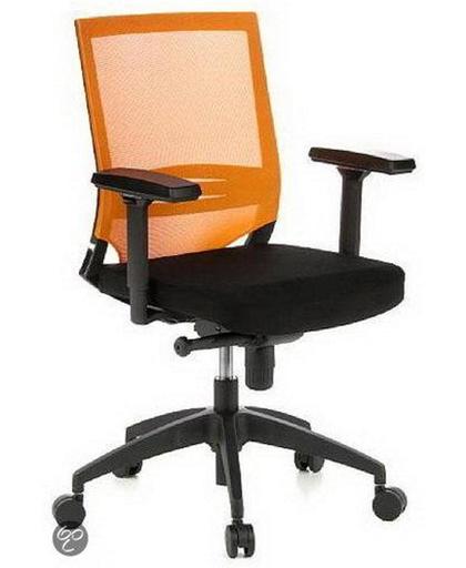 Hjh Office Bureaustoel Porto Base Mesh Stof - Zwart / Oranje