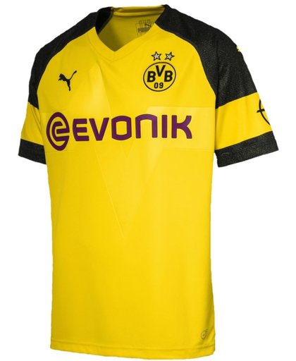 PUMA BVB Home Shirt Replica with Evonik Logo with OPEL Logo Wedstrijdshirt Heren - Cyber Yellow