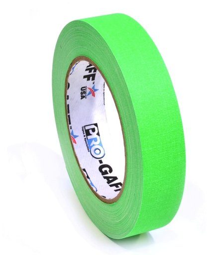 Pro Gaff neon gaffa tape 24mm x 22,8m groen