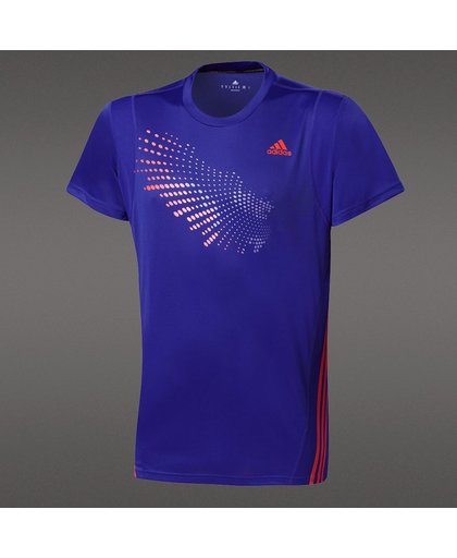 Adidas T-Shirt BT Graph Tee Men Purple - Sportkleding - Mannen