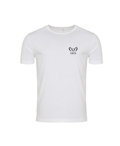 T-Shirt Gewassen Wit - Label 1401