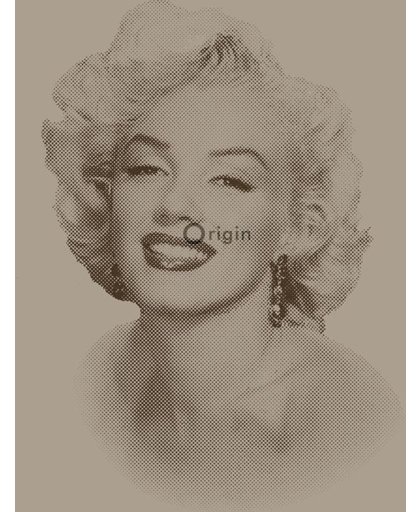 zijdedruk vlies behang Marilyn Monroe brons - 326351 van Origin - luxury wallcoverings uit Park Avenue