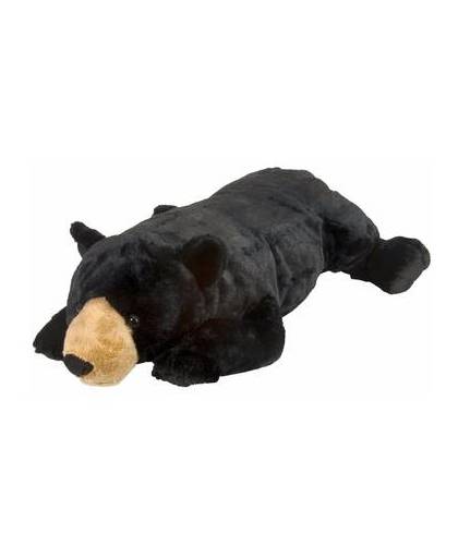 Zwarte beer knuffel 76 cm - knuffeldier