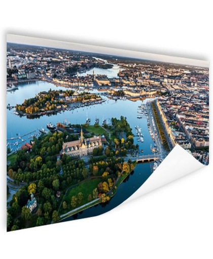 Luchtfoto van Stockholm Poster 60x40 cm - Foto print op Poster (wanddecoratie)