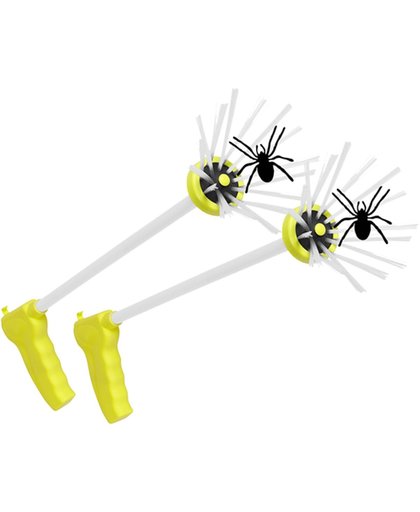 2 stuks voordeeldoos - Spider Catcher Spinnenvanger geel