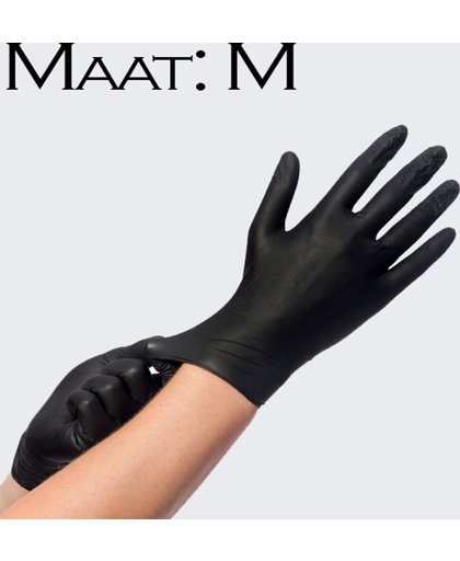 Veronica NAIL-PRODUCTS Nitriel handschoenen ZWART Easyglide & grip, maat M voor nagelstyliste. Nitriel handschoenen voor manicure en pedicure behandelingen! Hygiëne in uw nagelsalon!