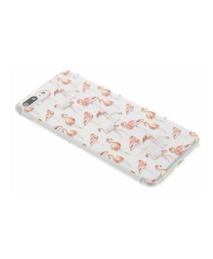 Flamingo design tpu siliconen hoesje voor de iphone 8 plus / 7 plus
