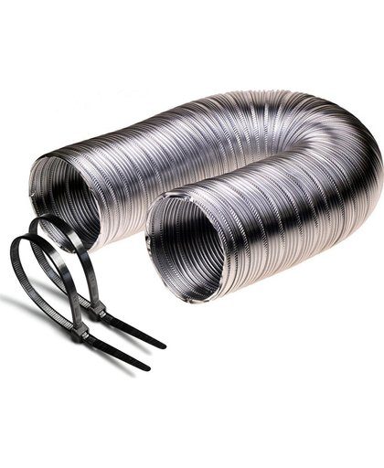 Flexibele slang voor luchttoevoer en -afvoer, diameter 10 cm x 150 cm lang, merk: Sencys
