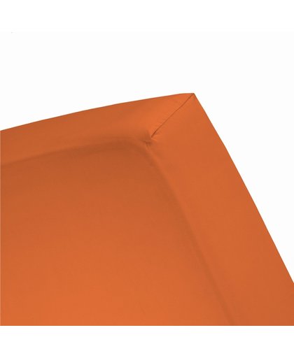 Damai - Hoeslaken (tot 25 cm) - Double Jersey - 80/90 x 200/210/220 - 100 x 200 cm - Mandarine
