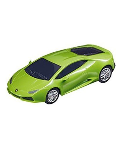 Pull & Speed Lamborghini Huracan - 10 cm - groen