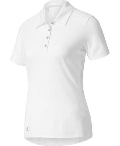 Adidas Polo Cotton Dames Wit Maat L