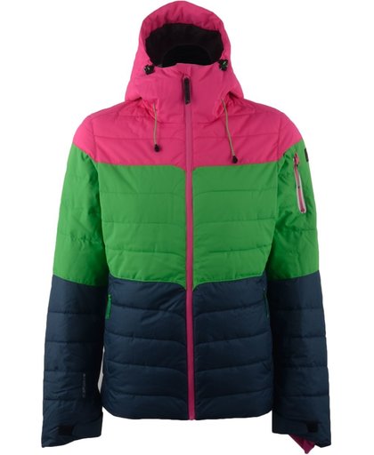 Icepeak Tessa Ski - Skijas - Maat L  - Vrouwen - Roze/Groen/Blauw