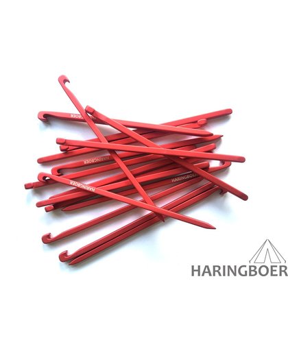 Haringboer 16cm 7075-T6 aluminium rotsharingen - Tentharingen inclusief haringzak