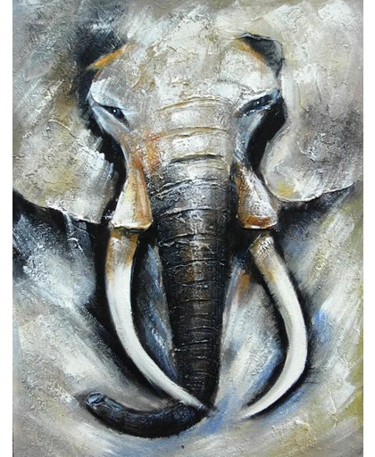 Schilderij olifant modern realistisch 75x100 Artello - Handgeschilderd