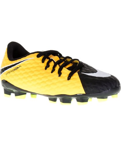 Nike Hypervenom Phelon III FG Voetbalschoenen Junior Voetbalschoenen - Maat 29.5 - Unisex - oranje/wit/zwart