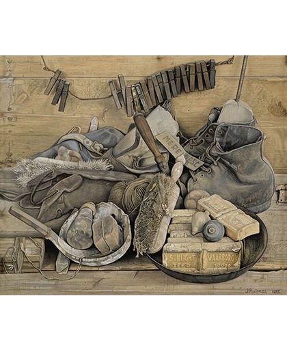 Jopie Huisman - De schatten van oude Jouke 1977 - 75x90cm Canvas Giclée