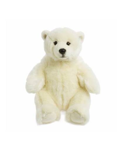 Wnf pluche ijsbeer knuffel zittend 32 cm - knuffeldier