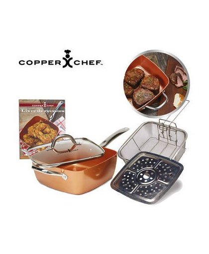 Copper chef 24cm pannenset