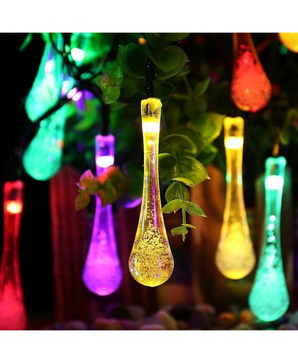 4m 20 LED Life Waterproof Modeling String Lights Small Water Drops Without End Joint and Controller  12V-240V(Colorful Light)