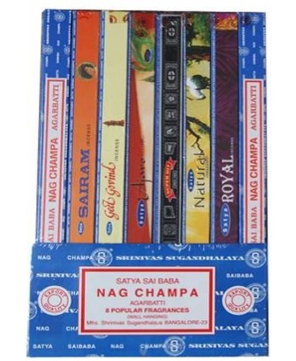 Yogi & Yogini naturals Wierook Satya Nag Champa collectie (8x10 gram)