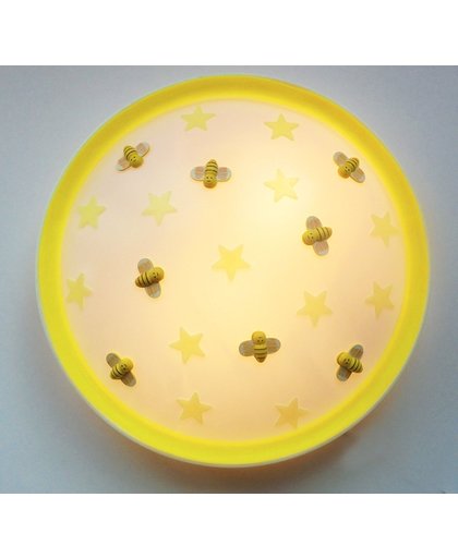 Funnylight kinderlamp bijtjes- plafonniere met glow in the dark sterren