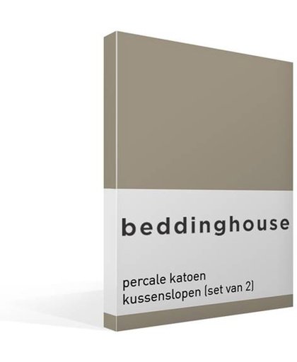 Beddinghouse - Percale katoen - Kussenslopen - Set van 2 - 60x70 cm - Taupe