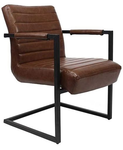 Industriële fauteuil Jax bruin