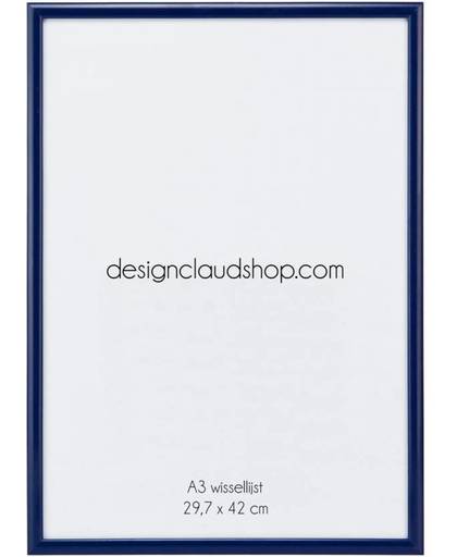 Aluminium wissellijst Blauw DesignClaud - Fotolijst - A3 formaat