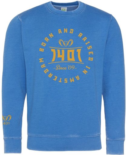 Sweater Gewassen Sapphire blauw - Label 1401