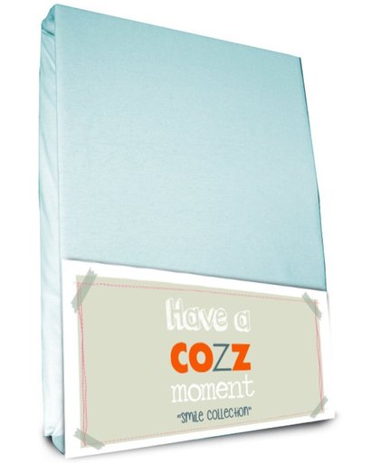 Cozz jersey hoeslaken de luxe 80 x 220 cm Icebleu