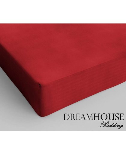 Dreamhouse Bedding Hoeslaken - Eenpersoons - 80 x 200 cm - Rood