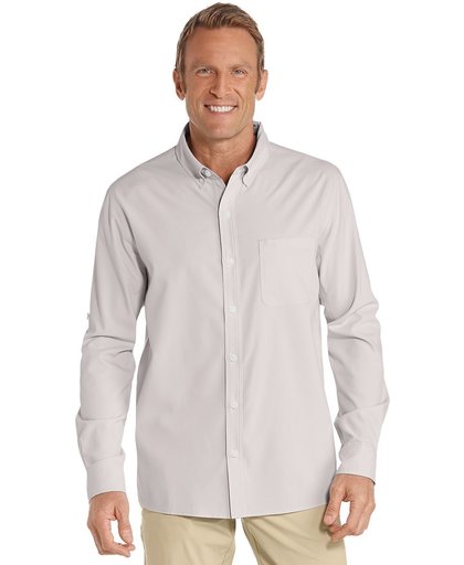 Coolibar UV overhemd Heren - Steengrijs - Maat S