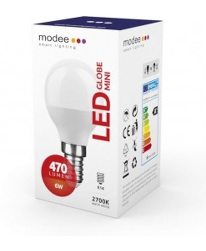 Modee LED Kogellamp G45 E14 6W 2700K