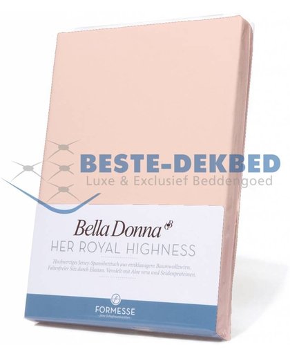 Bella Donna eenpersoons Hoeslaken Jersey Rose 90/100x190/220