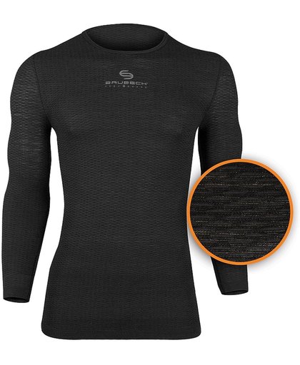 Brubeck Sportondergoed Ondershirt met 3D Technology -Lange Mouw-zwart-XL