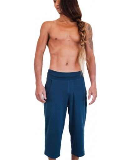 Yogabroek 'Shaolin' driekwart man navy M - M