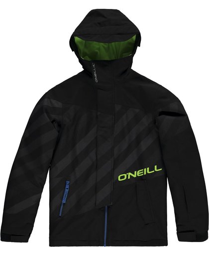 O'Neill Perform Men Thunder Peak  Wintersportjas - Maat 164  - Unisex - zwart/grijs/groen